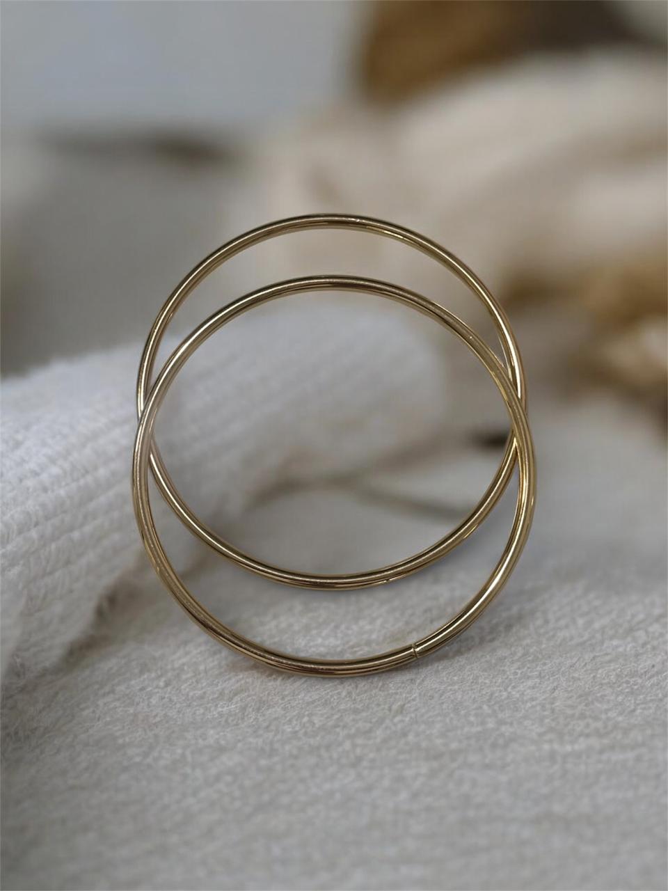 Alça de Bolsa Metal Redonda Banho Verniz para Bolsa de Crochê