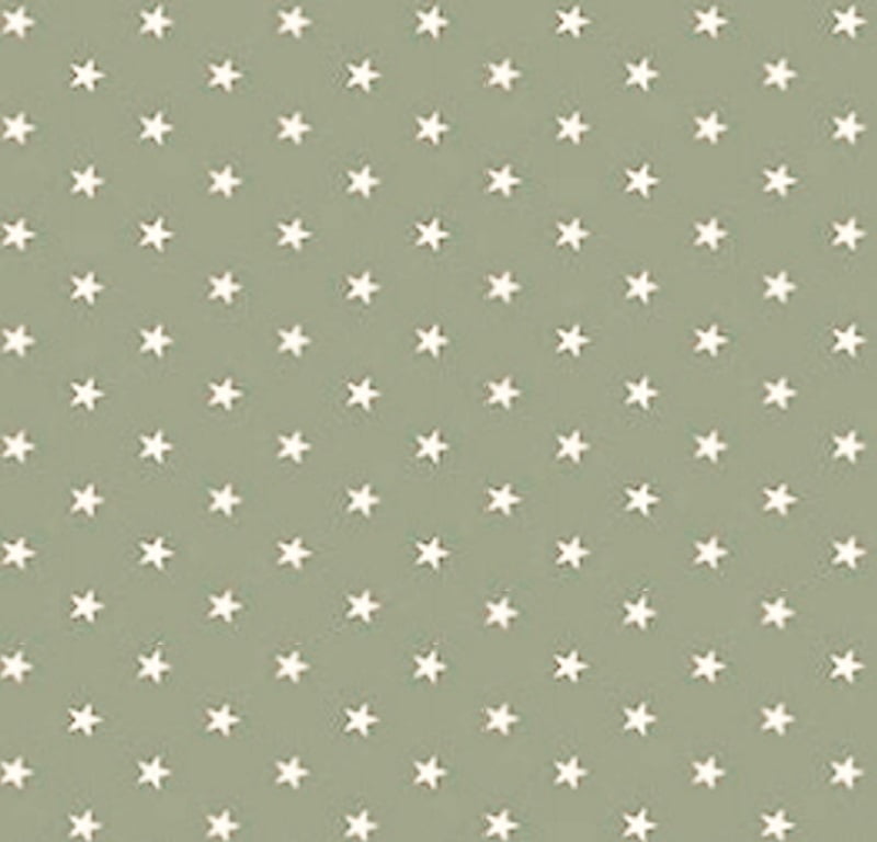 Tecido Tricoline Mini Estrela Branca - Fundo Cinza Cimento