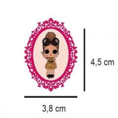 Tecido Estampa Exclusiva de Personagens - Bonecas Lol - 100% poliéster - Preço de 80cm x 60cm