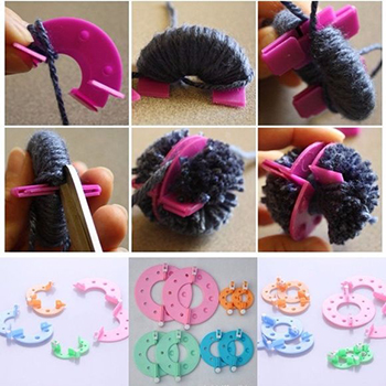 Kit Faz Pom Pom - 4 tamanhos diferentes