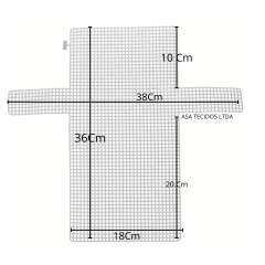 KIT ACESSORIOS PARA PRODUZIR BOLSA NA TELA 36 X 38 CM