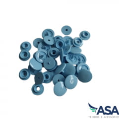 Botão de Pressão Plástico Ritas - Azul Alfazema - 12mm - Pacote com 10 unidades 