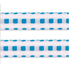 Passa Fita Falso ou Galão Najar 17mm - Azul Turquesa - Pacote com 10m 