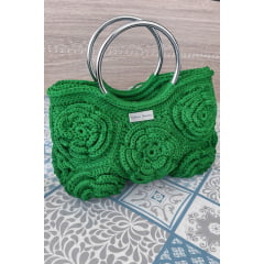 Alça de Bolsa Metal Redonda Banho Verniz para Bolsa de Crochê