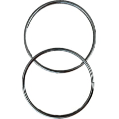 Alça de Bolsa Metal Redonda Banho Verniz para Bolsa de Crochê