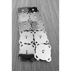 10 und Botão Imantado de Costura Bolsa de Crochê