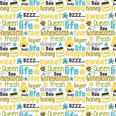 Bee happy - Xadrez colorido