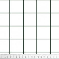 Tecido Tricoline Grid - Fundo Branco - Coleção Grid 